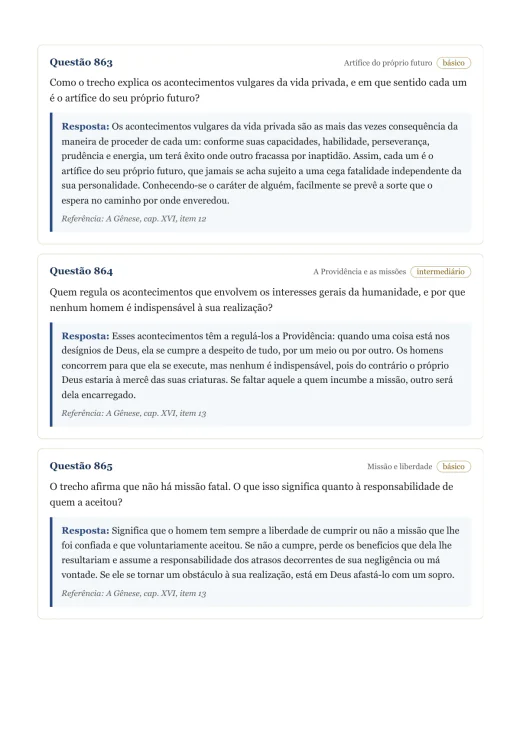 Página de exemplo 10 do questionário A Gênese