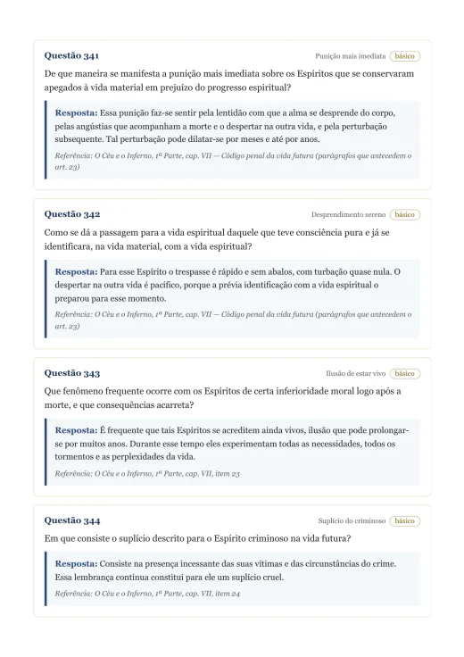 Página de exemplo 7 do questionário O Céu e o Inferno